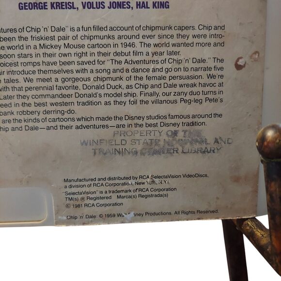 Disney Cartoon Parade Vol 1 RCA SelectaVision CED 1981 - Picture 5 of 5